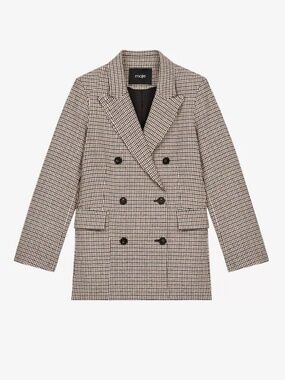 Maje Houndstooth Blazer Size FR 40
